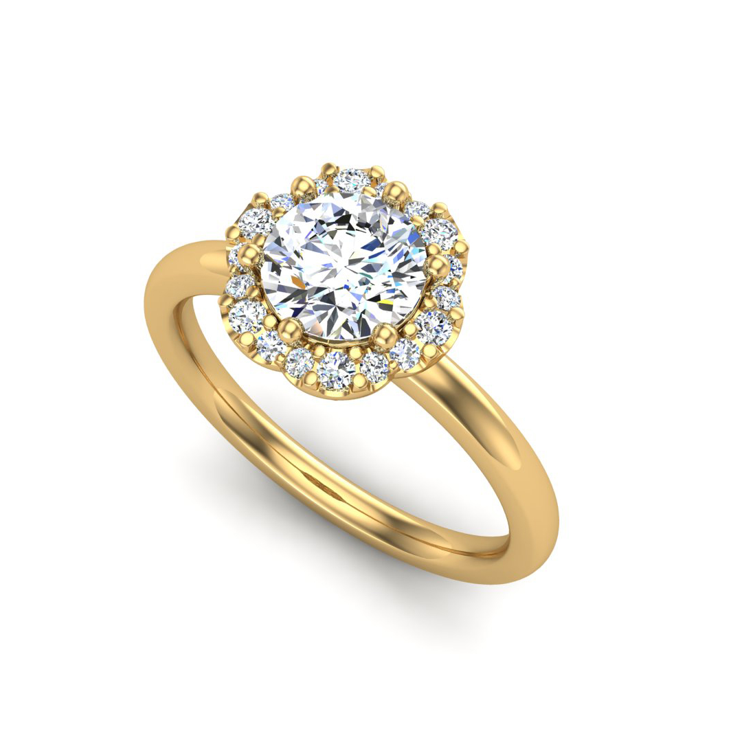 Samara Halo Engagement Ring